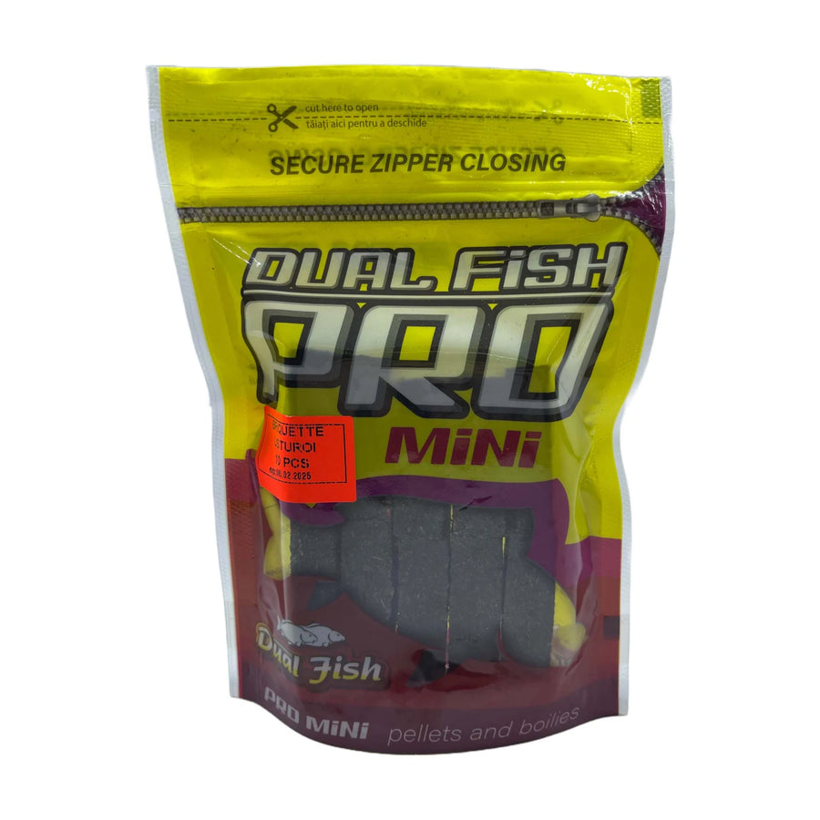 Momeala pentru pescuit briquet srot floarea soarelui, dreptunghiulara, aroma de USTUROI, 10 bucati /pachet