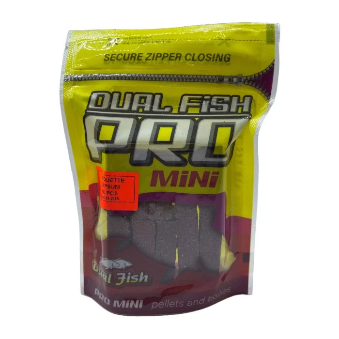 Momeala pentru pescuit briquet srot floarea soarelui, dreptunghiulara, aroma de CAPSUNI, 10 bucati /pachet